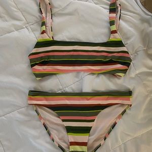 NWT Aerie Striped Bikini (BOTH pieces)